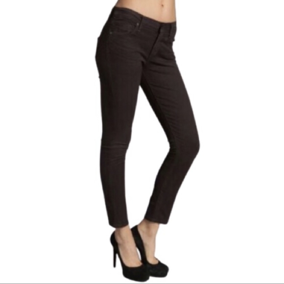 Citizen of humanity brown midrise skinny cropped jeans 29/28 - Picture 1 of 8